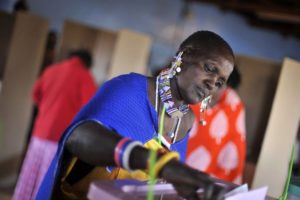 kenyan woman voting