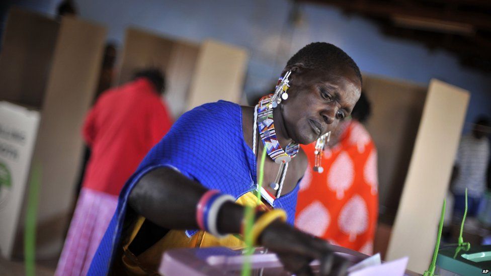 kenyan woman voting