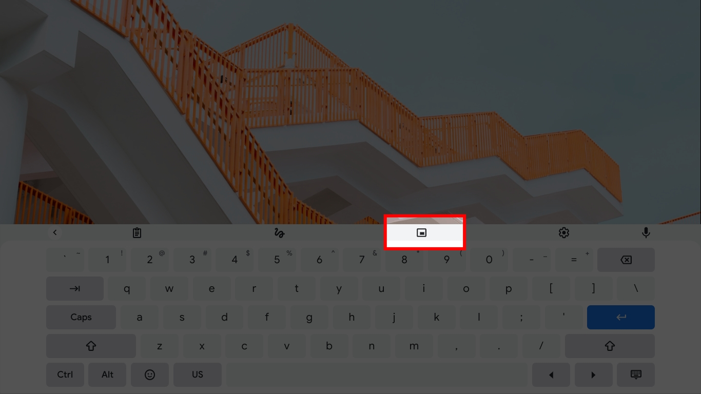 On-screen keyboard layout