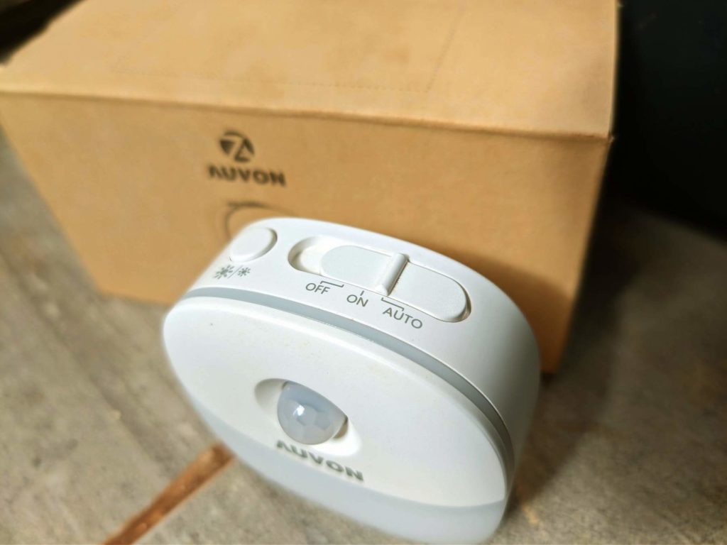 AUVON Rechargeable Mini Motion Sensor Night Light, LED Stick-On