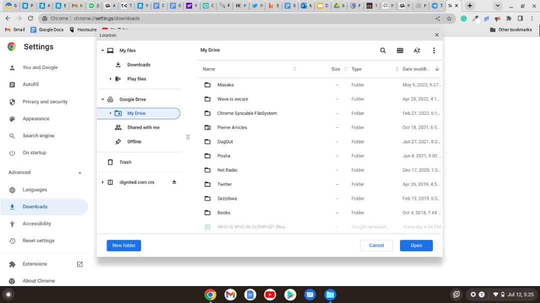 Save Chromebook files to Google Drive