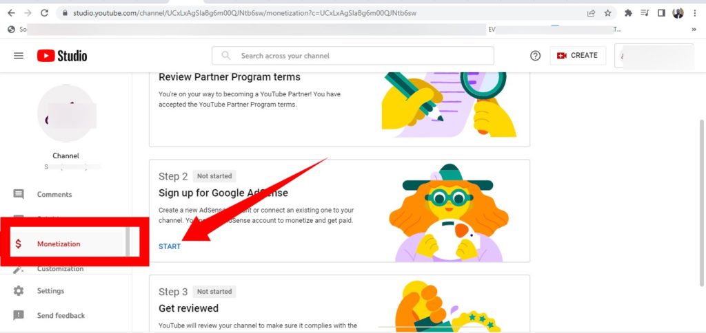 Apply for YouTube Monetization