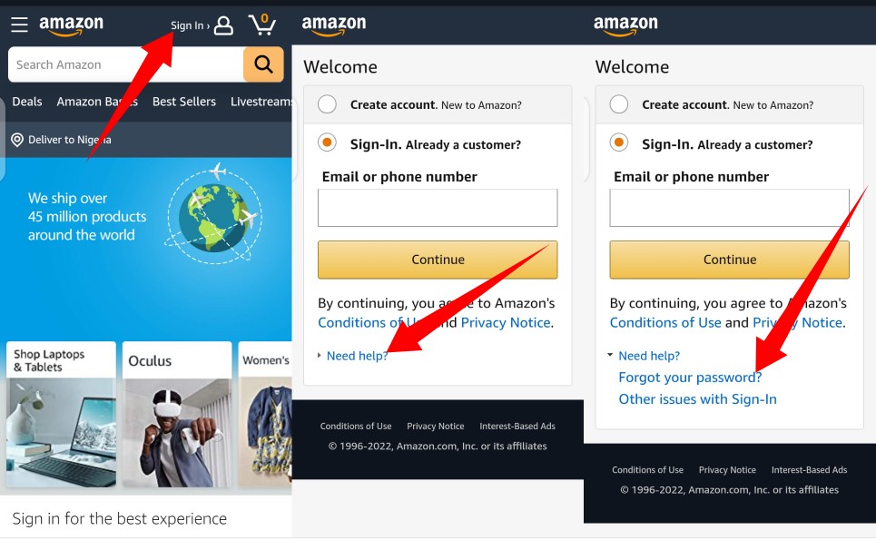 Amazon Account Password