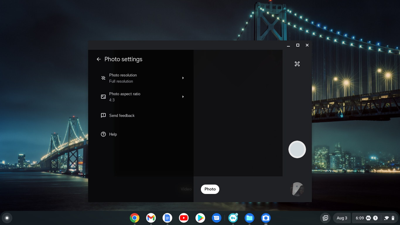 Chromebook resolution