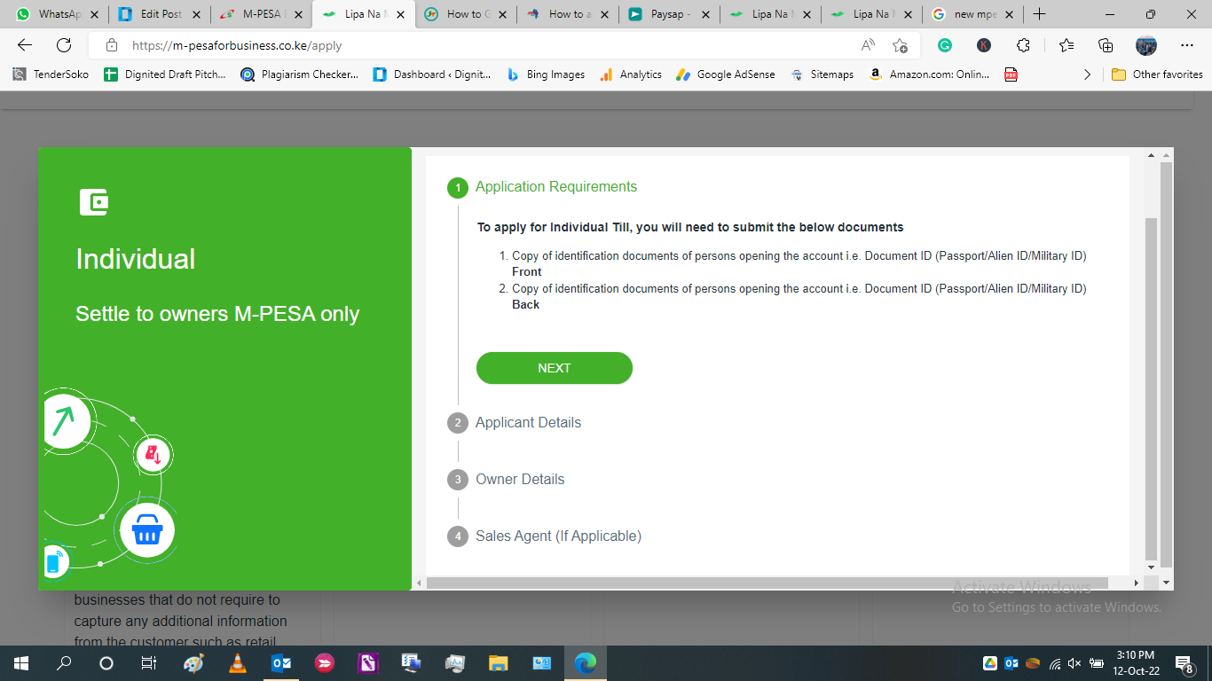 Safaricom M-Pesa Business Till