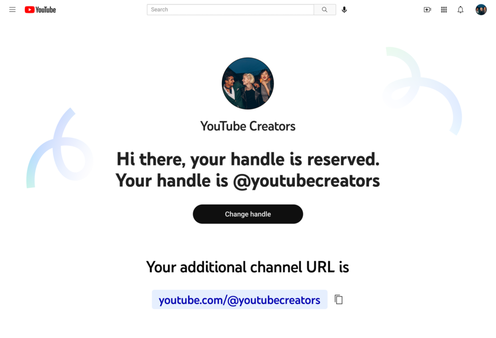 YouTube Handle