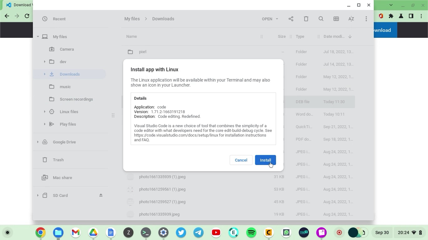 visual studio code chromebook visual studio code chromebook
