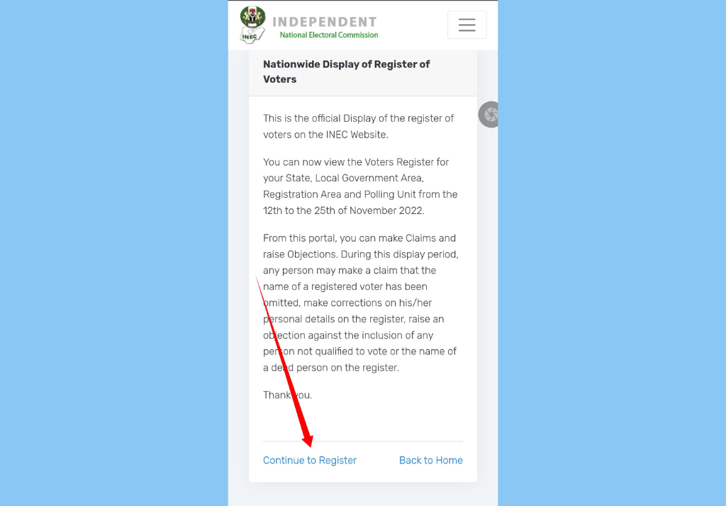 INEC Voter Registration