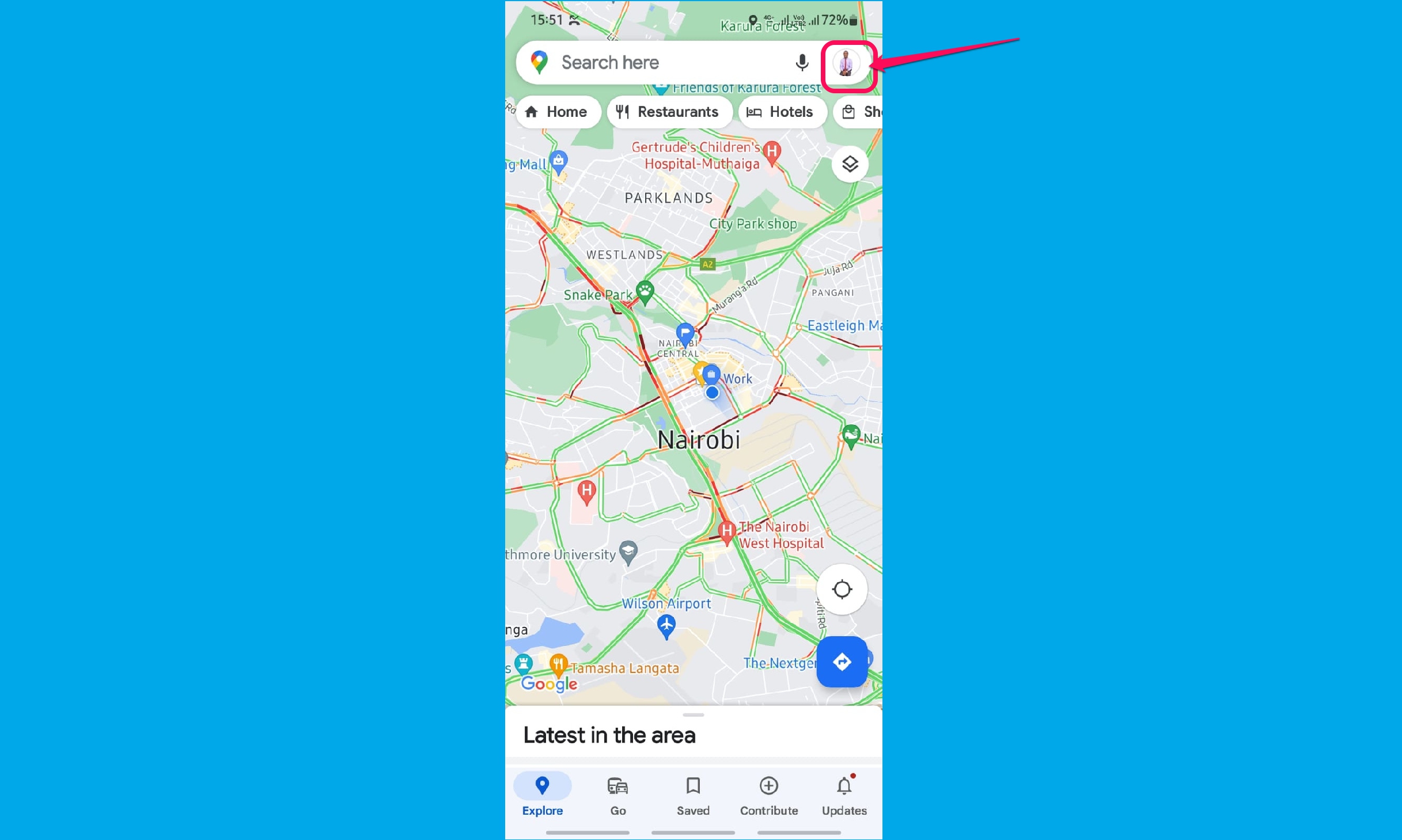 google maps features