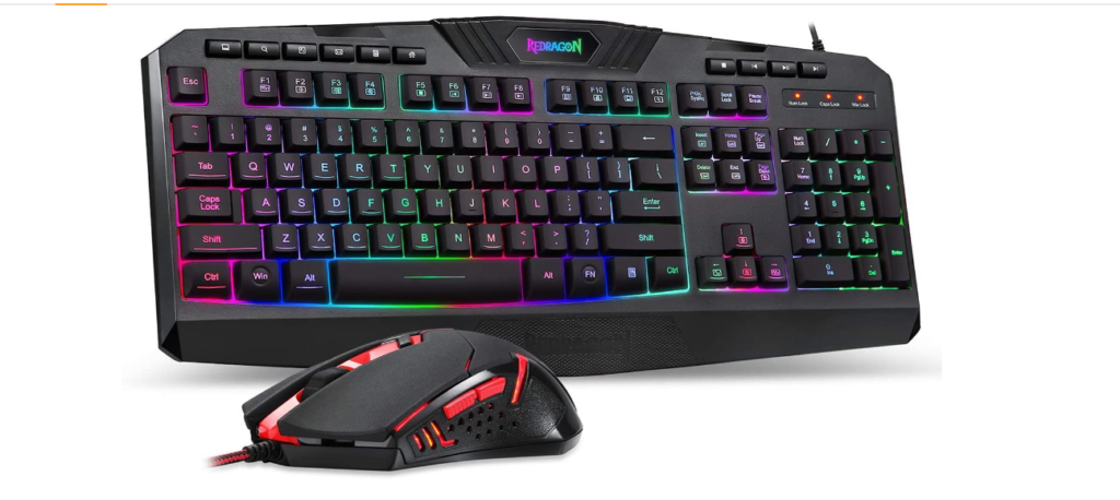 Redragon S101 Wired Gaming Keyboard and Mouse Combo