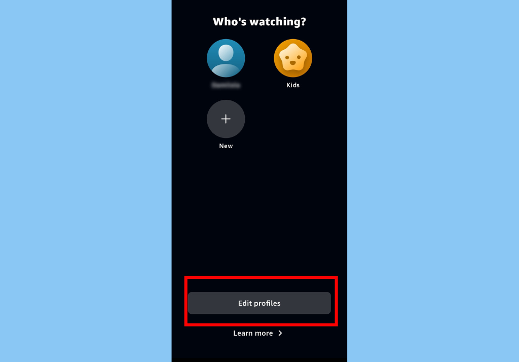 Delete a Prime Video Profile