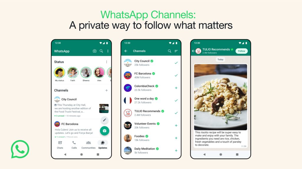 whatsapp channels