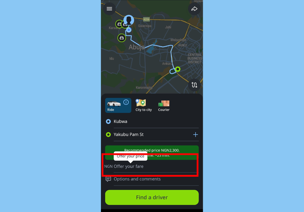 InDrive in Nigeria