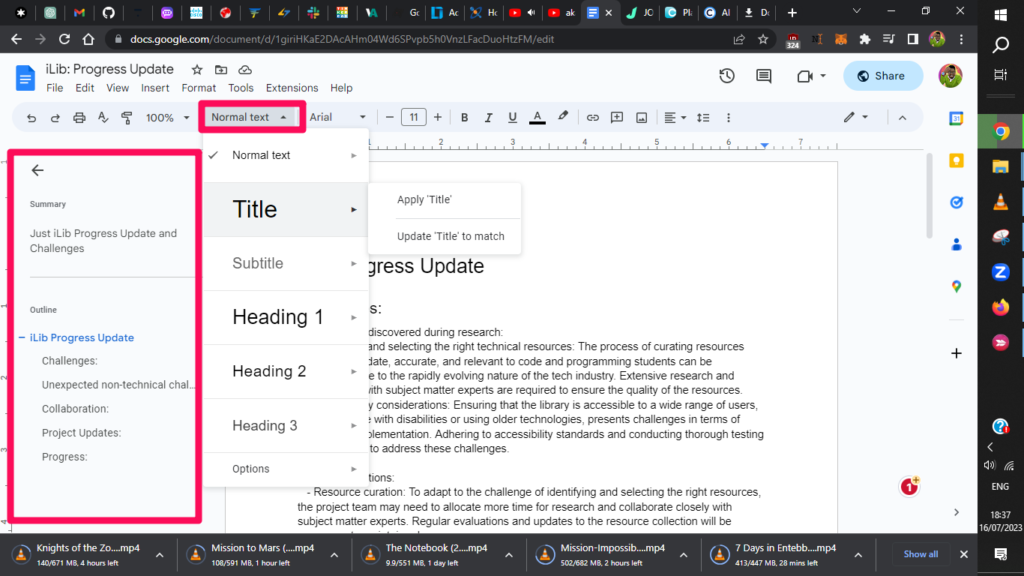 How To Add An Outline In Your Google Docs Dignited