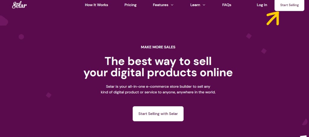Sell Digital Products Selar