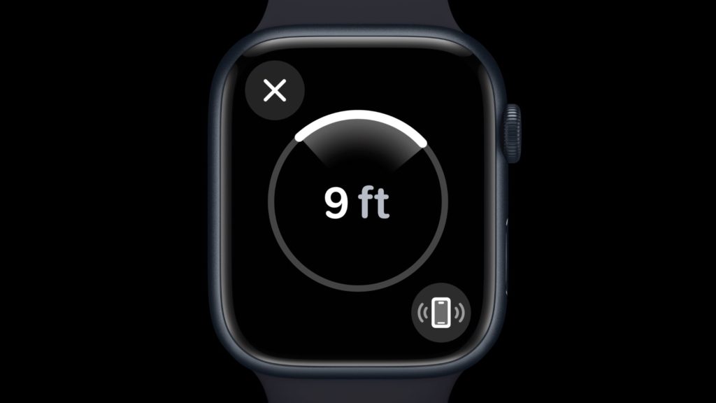 Apple Watch Series 9 features a second-gen Ultra Wideband chip, letting you use Precision Find My to locate your iPhone. (Source: Apple)