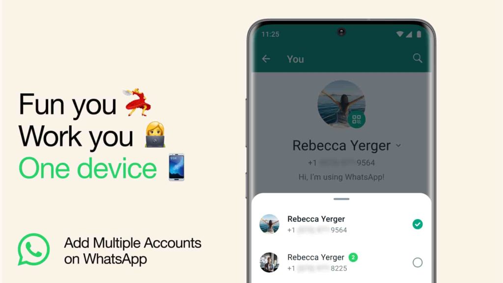 whatsapp multiple accounts